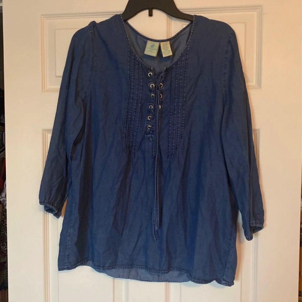 Caribbean joe xl blouse‎